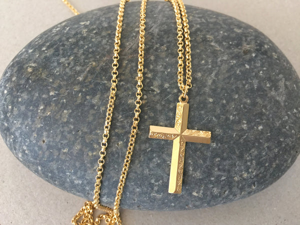 Personalized Cross Necklace Men's Cross Pendant Necklace - Etsy | Stainless  steel cross pendant, Personalized cross necklace, Steel cross necklace